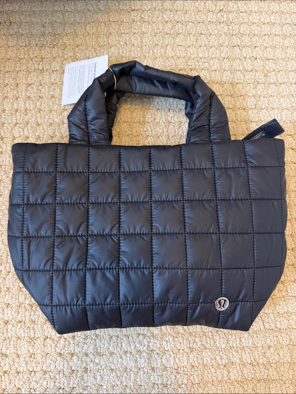 Lululemon Quilted Grid Small Tote - Black